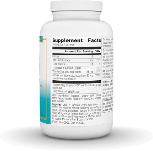 أقراص استحلاب الزنك من Source Naturals، دعم المناعة بنكهة الخوخ والتوت، 23 مجم - 120 قرص استحلاب in Kuwait