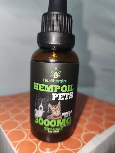 Hemp Oil for Dogs Cats-Joint Pain, Separation Anxiety, Arthritis, Stress Relief, Calming, Support Hip and Joints, Pure Unrefined Premium Hemp Oil in Kuwait