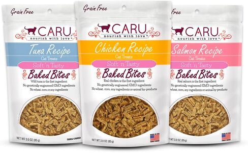 CARU - Soft ‘n Tasty Baked Bites - Chicken Bites Cat Treats - Flavorful All-Natural Treats - 3 oz. in Saudi Arabia