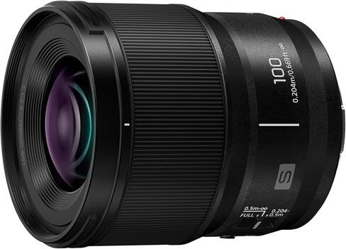 Panasonic LUMIX Full Frame Camera Lens, S 100mm F2.8 Macro - S-E100 in Kuwait