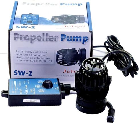مضخة صانع موجة حوض السمك البحري Jebao SW-2 Wave Maker مع وحدة تحكم تناسب خزان 12-20 بوصة، 130-800 GPH in Kuwait