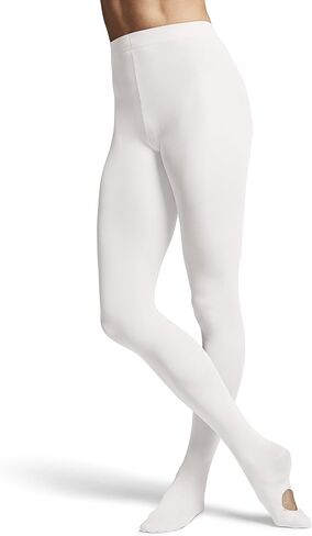 BLOCH Women's Ladies contoursoft adaptatoe Tights, White, Large/X-Large in Saudi Arabia