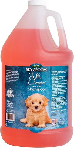 Bio-Groom Fluffy Puppy Tear-Free Shampoo – Dog Bathing Supplies, Puppy Shampoo, Cat & Dog Grooming Supplies for Sensitive Skin, Cruelty-Free, Made in USA, Tearless Dog Products – 12 fl oz 2-Pack in Kuwait