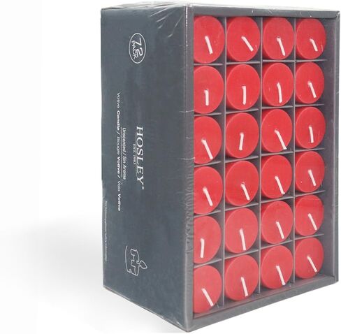 Hosley's Set of 30 Unscented White Votive Candles in Saudi Arabia