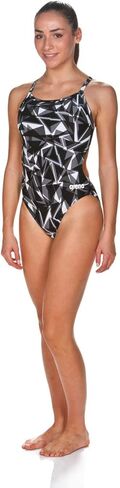 Arena Women's Shattered Glass Challenge Back One Piece Swimsuit in Saudi Arabia