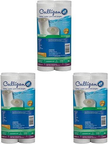 فلتر مياه Culligan P5-4PK Standard P5 Whole House Premium، 8000 جالون، قيمة 4 عبوات، أبيض، (عبوة من 4 قطع)، 4 قطع in Saudi Arabia