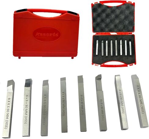 Assorts HSS Lathe Form Tools Set 6 mm Square Shank-Metalworking, Grooving, Cutting, Parting,Turning, Threading,Engineering Tools in Saudi Arabia