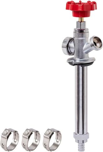 Sungator Frost Free Sillcock ، 12 "قم بتناسب صنبور مضاد للحيوانات ، 3/4 بوصة خرطوم بيب × 1/2 بوصة محول ، لا صمام نحاسي الرصاص ، مع 1 مقطع فصل وشريط ختم واحد in Saudi Arabia