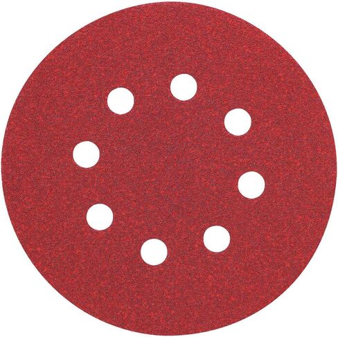 DEWALT DW4314 5-Inch 8 Hole 220 Grit Hook and Loop Random Orbit Sandpaper (25-Pack) in Saudi Arabia