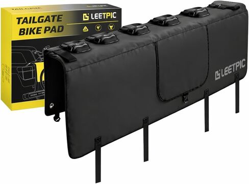 LEETPIC Heavy Duty Outdoors Tailgate Pad for Mountain Bike, Tailgate Protection Pad with Tool Pockets for Medium Size Pickup Trucks Carry up to 5 Bikes in Saudi Arabia