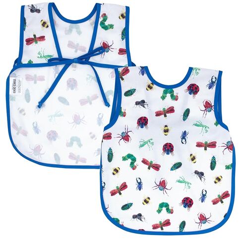 BapronBaby Eric Carle Bapron - مريلة أكثر أمانًا بدون ربطة عنق - للأطفال والرضع - ناعمة مقاومة للماء - خالية من كلوريد الفينيل والبيسفينول والفثالات - 6 أشهر فما فوق in Kuwait