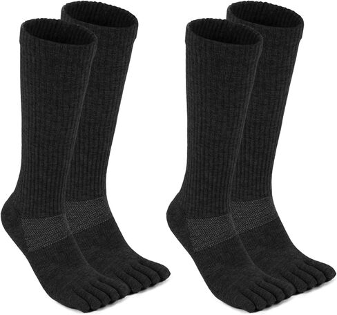likloks Toe Socks CoolMax Athletic Running Socks Five Finger Cushioned Tab Socks for Men Women in Kuwait
