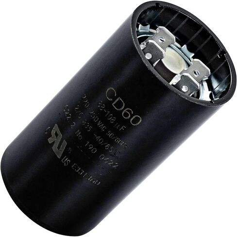 Canamax 233-280 MFD uf 50/60 Hz 250 VAC Volts Round Start Capacitor - Replacement for AC Motor Run or Fan Start and Cool or Heat Pump Air Conditioner - Replaces 6FLW0 2MET9 CAP-233-250 in Saudi Arabia