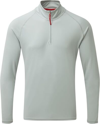 Gill Men's Long Sleeve UV Tec Zip Top - 50+ UV Sun Protection - Ideal for Sailing, Watersports or Casual Wear in Saudi Arabia