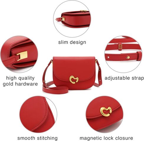 Scarleton Crossbody Bags for Women, Quilted Shoulder Bag, Lightweight Gold Chain Purses for Women, Crossbody Bag, H2089 in Kuwait