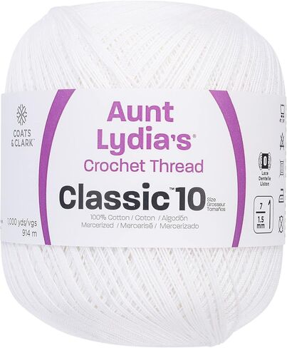Aunt Lydia Value Crochet Cotton, Natural in Saudi Arabia