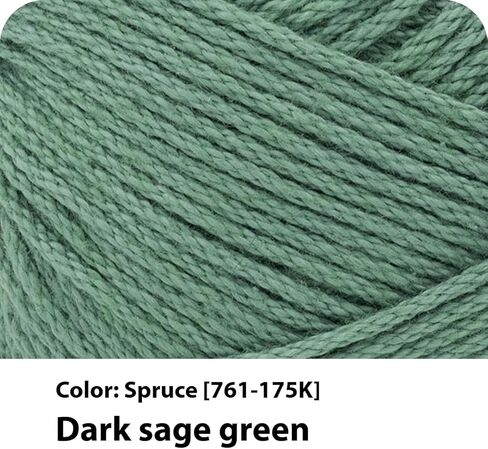 Lion Brand 24/7 Cotton Yarn, Lightweight Yarn for Knitting, Crocheting, and Crafts, White, 1 Pack in Kuwait