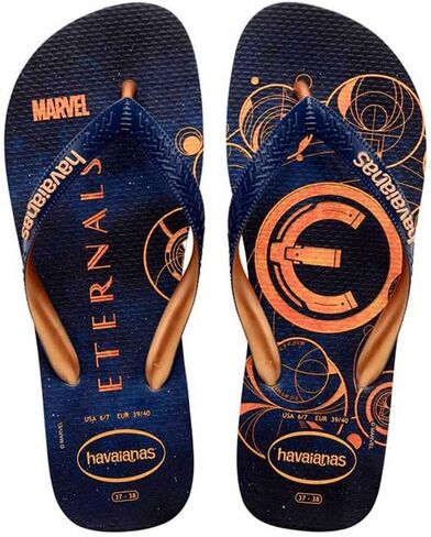 Havaianas Women's Brazil Logo Flip Flop Sandal, Nautical Blue, 6 in Saudi Arabia