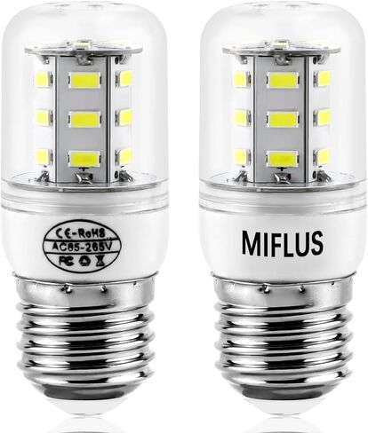 MIFLUS 5304511738 لمبة إضاءة للأجهزة لمبة إضاءة للثلاجة Kei D34l E26/27 لمبة ثلاجة ثلاجة Frigid-aire لمبة إضاءة LED 3.5W KEI D34L E26/27 (85V-265V ضوء أبيض) in Kuwait