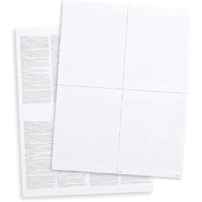 W-2 4-Up Blank Laser Tax Forms with Back Instructions ~Set for 50 Employees~ 2022 in Kuwait