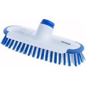 Superio Deck Scrub Brush with Long Handle 48 Inches, Heavy Duty Stiff Bristles Grout Scrubber with Scraper - Cleans Hot Tub, Swimming Pool, Granite Tiles, Bathroom, Patio, Kitchen, Wall and Deck in Saudi Arabia