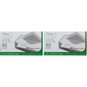 Mead #6 3/4 Security Envelopes, 80 Count (75212) in Kuwait