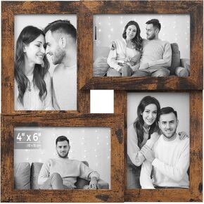 SONGMICS Collage Picture Frames, 4x6 for Wall Decor Set of 12, Multi Family Photo for Gallery Decor, Hanging Display, Assembly Required, Black in Kuwait