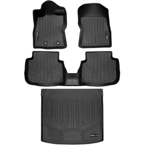 SMARTLINER Custom Fit All Weather 2 Row Floor Mats & Cargo Liner Set Black Compatible with 2018-2023 Subaru Impreza Hatchback (No Sedan)/ Subaru Crosstek in Saudi Arabia