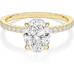 EAMTI 3CT 925 Sterling Silver Engagement Rings Oval Cut Cubic Zirconia CZ Wedding Promise Rings for Her Stunning Wedding Bands for Women Size 3-11 in Saudi Arabia
