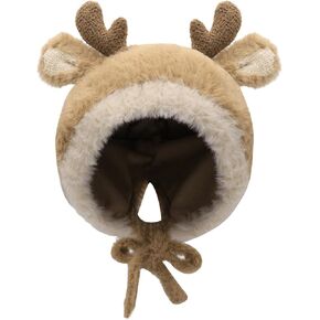 Baby Beanie Hat Cute Antlers Reindeer Crochet Knitted Hat Winter Warm Cap for Toddler Boys Girls in Saudi Arabia