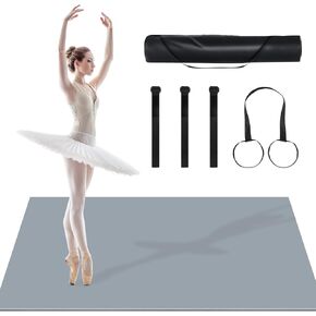 Professional Non-Slip Dance Floor Mat – Extra Thick 5mm Portable PVC Workout Pad for Ballet, Pilates & Fitness | Studio-Grade Grip, Durable Surface for Home, Gym, Events in Saudi Arabia