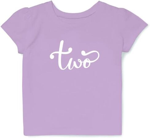 Wild and Happy Birthday Girl Shirt for Toddler 2nd Bday Party Number Tshirt Outfit Pink 2T & 3T in Kuwait