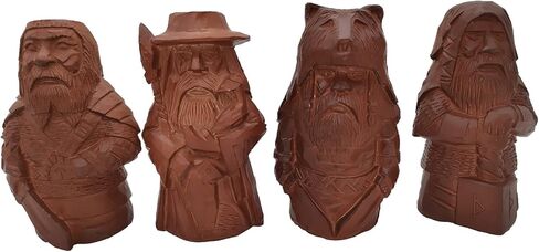 تمثال الآلهة الإسكندنافية mozhixue Norse Odin Loki Freyja Thor تمثال البانثيون الإسكندنافي الحلي الراتنج الفايكنج الأساطير التماثيل هدية ديكور الطاولة (الآلهة الإسكندنافية) in Kuwait