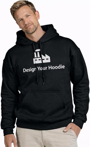 Gildan Adult Hoodies for Men and Women, Comfortable Cotton Unisex Sweatshirt with Hood in Kuwait
