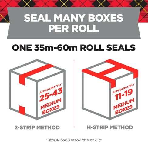 شريط تغليف سكوتش للشحن، 1.88 بوصة × 54.6 ياردة، 6 بكرات (3350-6) in Kuwait