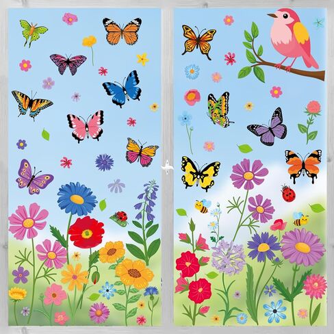 Valentine's Day Gnome Window Clings for Glass Window 9 Sheets 126 Pcs Happy Valentines Day Heart Gnome Window Stickers Decals Decorations Party Supplies for Wedding Anniversary Valentines in Saudi Arabia