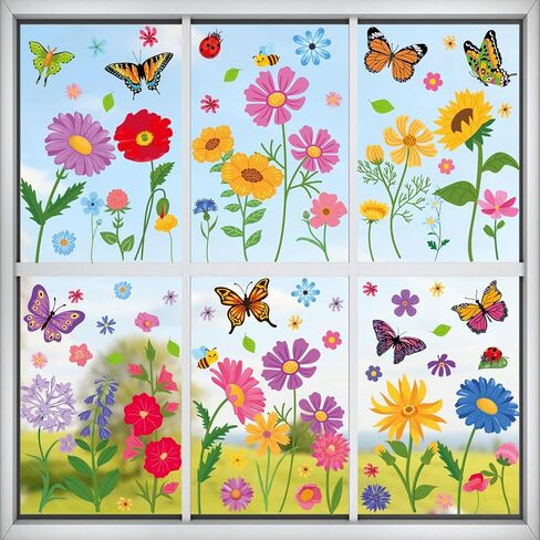 Valentine's Day Gnome Window Clings for Glass Window 9 Sheets 126 Pcs Happy Valentines Day Heart Gnome Window Stickers Decals Decorations Party Supplies for Wedding Anniversary Valentines in Saudi Arabia