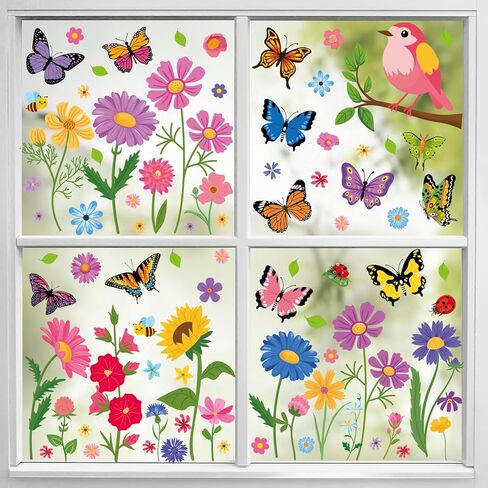 Valentine's Day Gnome Window Clings for Glass Window 9 Sheets 126 Pcs Happy Valentines Day Heart Gnome Window Stickers Decals Decorations Party Supplies for Wedding Anniversary Valentines in Saudi Arabia