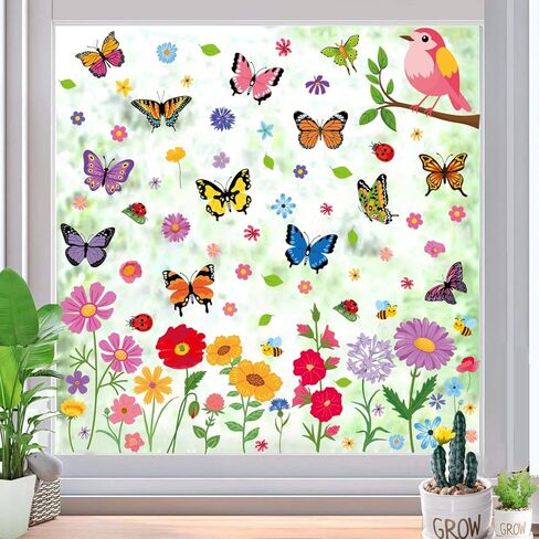 Valentine's Day Gnome Window Clings for Glass Window 9 Sheets 126 Pcs Happy Valentines Day Heart Gnome Window Stickers Decals Decorations Party Supplies for Wedding Anniversary Valentines in Saudi Arabia