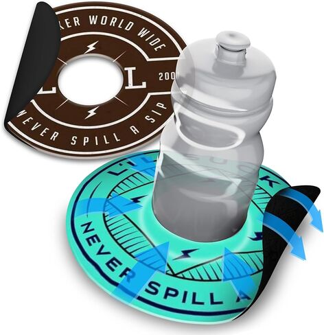 حامل اكواب اكواب بتصميم حلقات شفط بتصميم شعار ليل ساكر، عبوة من قطعتين in Kuwait