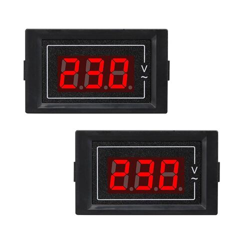 2-pack 2in1 لوحة متعددة 110 فولت/220 فولت ، مقياس Ammeter Digital Voltmeter AC 80V-300V 100A ، Volt AMP Meter Voltage Voltage Amperage Convecter Gauge مع المحول الحالي CT in Saudi Arabia