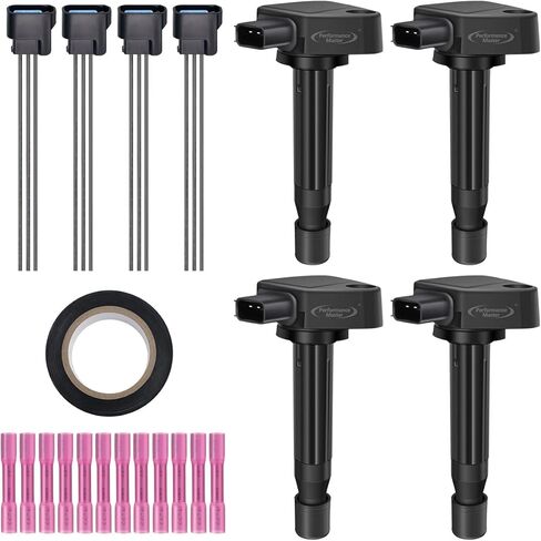 Performance Master Set of 6 Toyata Wiring Harness Kit and Ignition Coils Pack Compatible With Camry Avalon Highlander Sienna Lexus ES300 RX300 3.0L V6 Replacement for UF267 5C1193 in Saudi Arabia