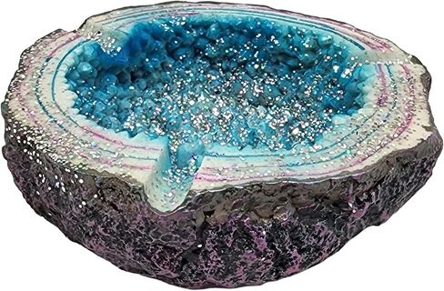 طفاية سجائر جيود لامعة من فانتسي جيفتس - 4.5 بوصة (أرجواني) in Kuwait