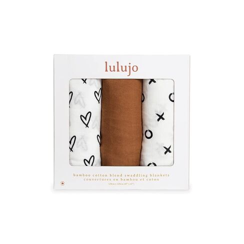 Lulujo Baby Set of 3 Deluxe Muslin Swaddle Blankets, Out at Sea, 47 x 47-Inch in Saudi Arabia