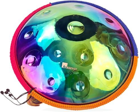 22 بوصة Handpan Drum-D Minor ، 440Hz Steel Cercussion أداة للتأمل والموسيقى (Purple ، 22in-9 Notes) in Kuwait