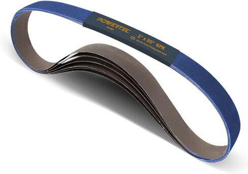 POWERTEC 457600 1" x 30" Sanding Belts, Silicon Carbide Abrasive 600 Grit Sandpaper – 10 Pack in Saudi Arabia