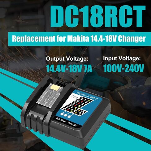 DC18RC 18V شاحن استبدال البطارية متوافق مع ماكيتا 14.4V-18V LXT بطارية ليثيوم أيون BL1815 BL1830 BL1840 BL1845 BL1850 BL1860 in Kuwait