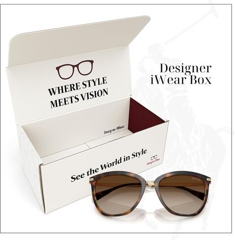 Ralph Lauren RA5245 Cat Eye Sunglasses For Women + BUNDLE with Designer iWear Eyewear Care Kit in Kuwait