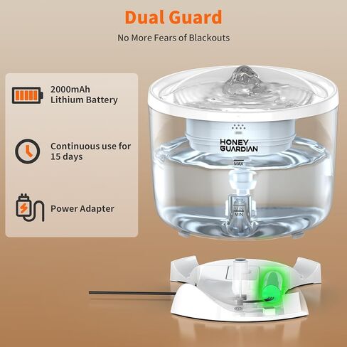 HoneyGuaridan W25/W18 Pet Water Fountain Replacement Carbon Filters 6 - Pack in Kuwait