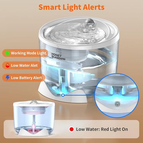 HoneyGuaridan W25/W18 Pet Water Fountain Replacement Carbon Filters 6 - Pack in Kuwait